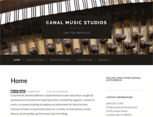 Tablet Screenshot of canalmusicstudios.com